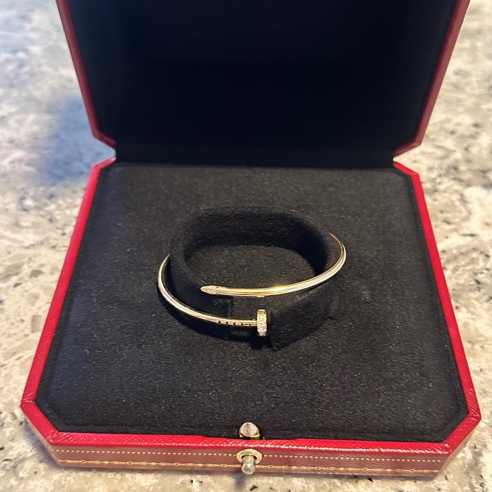 JUSTE UN CLOU BRACELET, SMALL MODEL, DIAMONDS